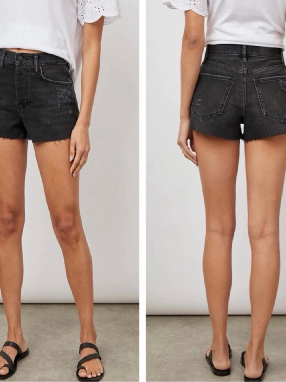 Rails Washed Black High-Rise Jean Shorts (*NWT size 23)